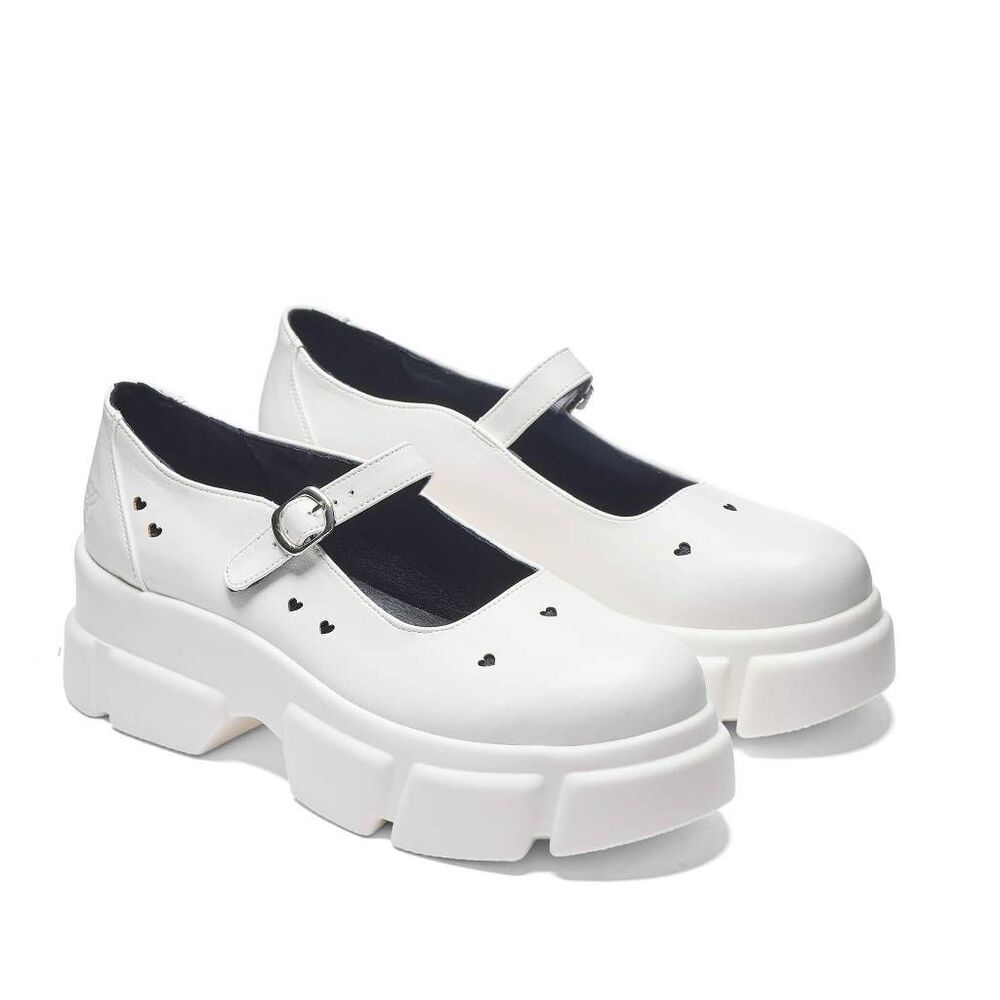 Koi Harmony Heart Platform Mary Janes